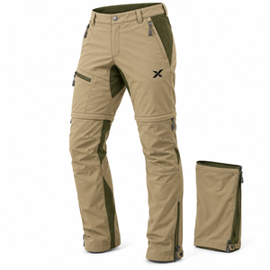 Pantalones de Senderismo Convertibles y Desmontables para Hombre, Ropa de Senderismo |   Verde Caqui Seis Variaciones de Color |   Fabricante OEM ODM | - Product Image 3
