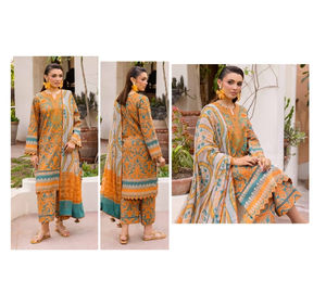 Ssumaira Presenta Charizma Print, Colección de Verano de 3 Piezas, Vestidos de Marca Pakistaní e India al por Mayor - Product Image 4