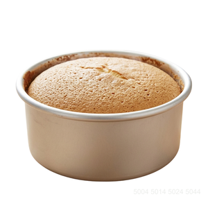 Moule à gâteau rond en aluminium, diamètre 6 pouces x hauteur 2,4 pouces, parfait pour la cuisson des cheesecakes. - Product Image 5