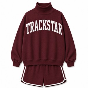 ชุดเสื้อสเวตเชิ้ตและกางเกงขาสั้นทรงหลวมสำหรับผู้หญิง รุ่น Trackstar รุ่น TS-SET-021 - Product Image 1