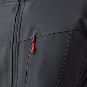 Chaqueta Softshell de Alto Rendimiento para Hombre |   Chaqueta Cortavientos Táctica Impermeable con Detalles de Cremallera Roja en Contraste |   Ropa Resistente para Exteriores - Product Image 5