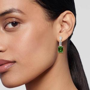 Pendientes de Diamantes Cultivados en Laboratorio de Oro Blanco de 10K para Mujer, 12.65 Quilates de Peso Total, Joyería Fina Premium - Product Image 3