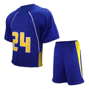Uniforme de lacrosse personnalisé, imprimé par sublimation, respirant, à séchage rapide, en polyester, maillot court à col en V, nom d'équipe personnalisé, uniforme de lacrosse - Product Image 4