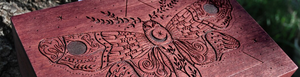 Kotak Kayu Gotik Grosir untuk Penyimpanan Serangga, Berukir Bulan Sabit dan Bintang, Kotak Penyimpanan Perhiasan Buatan Tangan Bertema Celestial, Hadiah - Product Image 4