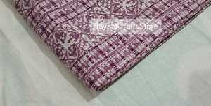 Hand block floral printed 100% cotton <b>fabric</b> <b>Medium</b> weight breathable woven Home textile cushion material - Product Image 3