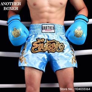 Pantalones Cortos de Muay Thai Rosas, Pantalones de Boxeo Tailandés para Hombre, Mujer y Niño, Bordados, Ropa de BJJ MMA, Gimnasio, Lucha en Jaula, Boxeo Tailandés, Kickboxing - Product Image 4