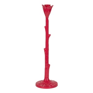 <b>Red</b> Rose Stem Candlestick Holder Iron Durable Home Decoration Valentine's Day - Product Image 5
