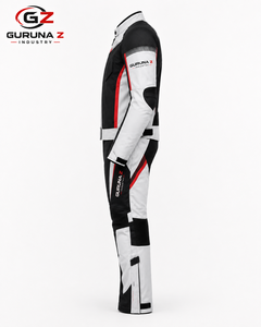 Guruna Z Men's Motorcycle Riding Suit Full Sleeve Windproof Protective Color Blocked Racing Jacket Pants <b>Set</b> <b>Two</b>-<b>Piece</b> All - Product Image 4