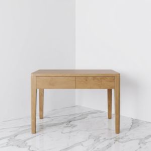 Table console moderne en teck séché au four avec tiroirs, coins incurvés, assemblage à mortaise et tenon, pour projets hôteliers, villas et équipements hôteliers - Product Image 1