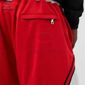 กางเกงบาสเก็ตบอลสไตล์สตรีทผู้ชาย มีกระเป๋าซิป น้ำหนักเบา ระบายอากาศได้ดี เหมาะสำหรับการฝึกซ้อม รับผลิตแบบ OEM  ปรับแต่งสีและโลโก้ได้ - Product Image 4