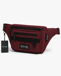 Sac banane sport en nylon GAPE, sangle réglable, fermeture éclair multifonctionnelle, unisexe, décontracté, pour activités de plein air, rouge, prix abordable, OEM - Product Image 1