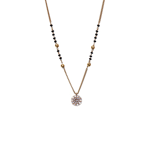 Collier pendentif en cristal plaqué or de luxe pour femme, fait main, tendance, minimaliste, bijoux fins pour elle, vente en gros - Product Image 1