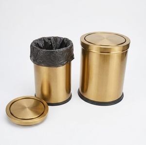 Poubelle en bois de qualité supérieure avec couvercle rabattable, poubelle écologique moderne pour la maison, le bureau, la cuisine, la salle de bain, l'hôtel, décoration - Product Image 2