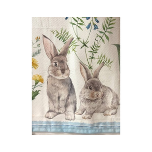 Essuie-tout en coton imprimé animaux de la forêt, motif lapin de Pâques unique, torchon de cuisine décoratif, vente en gros, fabricant OEM - Product Image 5