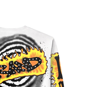 Bread <b>Flame</b> Print Short Sleeve T-<b>Shirt</b> Men Turtleneck Knitted 100% Cotton Formal Solid Regular Fit - Product Image 3