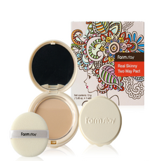Farmstay Real Skinny Two-Way Pact N. 21 Beige 1 Pezzo Cipria Trasparente per il Trucco a Prezzo Scontato - Product Image 1