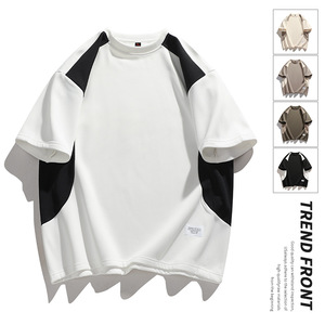 Conjunto Deportivo de Verano para Hombre, Transpirable, Ligero, Talla Grande, Hasta la Rodilla, con Bloques de Color, Cuello Redondo, Holgado - Product Image 6