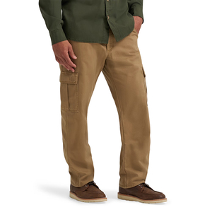 Pantalones Cargo Color Caqui para Hombre, Estilo Trabajo, Pierna Recta, Múltiples Bolsillos, Pantalones Casuales - Product Image 1
