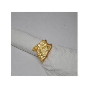 Vente en gros de porte-serviettes modernes en aluminium argenté en forme de lapin, durables, écologiques, pour Pâques, mariage, décoration de table d'hôtel, usine OEM. - Product Image 2