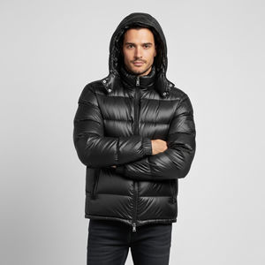 High Quality Men Puffer Jacket <b>Winter</b> Fashion Bubble Coat Lightweight Insulated Outerwear - Product Image 3