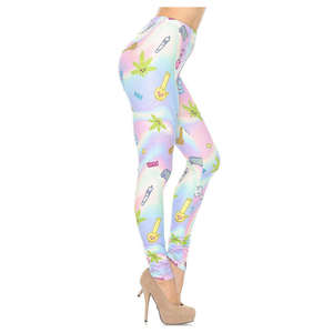 Leggings thermiques pour femmes de haute qualité, tricotés, à taille haute, en spandex/nylon, tailles personnalisées, fabriqués au Pakistan - Product Image 3