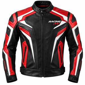 Custom Breathable Lightweight <b>Leather</b> <b>Sleeveless</b> Racing <b>Jacket</b> for Unisex - Product Image 1
