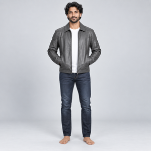 Veste en cuir tendance pour homme, conçue pour un style décontracté, avec un matériau résistant, une doublure intérieure douce et une coupe moderne, confortable et élégante. - Product Image 1