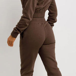 Premium Women Cropped <b>Tracksuit</b> – Comfortable Two Piece Sportswear Set for Fitness, Running & Street Style Cropped <b>Tracksuit</b> - Product Image 2