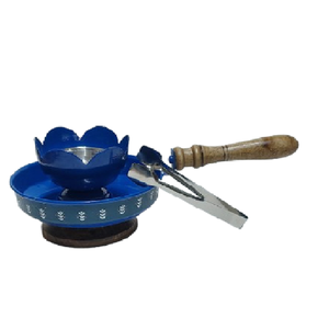 AG Metal Exports Quemador de Incienso Metálico Portátil, Quemador de Carbón para Incienso Árabe, 100% Natural, Difusor para Dormitorio y Sala de Estar, para Todas las Estaciones - Product Image 1