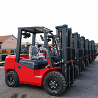Chariot élévateur diesel 4 roues CE EPA 6600 livres (2,5T, 3T, 4T, 5T) pour entrepôt agricole et usine avec déplaceur latéral