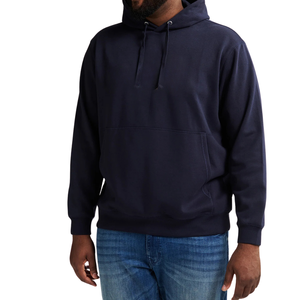 Sudadera con Capucha Azul Marino para Hombre, Mezcla de Poliéster/Algodón, Tejido de 180g, Transpirable y Antipilling, Color Sólido, para Otoño - Product Image 5