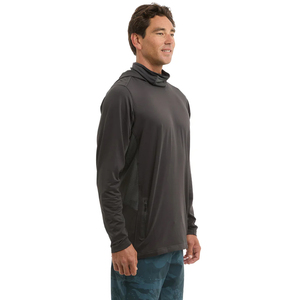 Chemise de pêche à manches longues à capuche pour homme, couleur unie, UPF 50, séchage rapide, polyester, pull-over, vêtements de plein air pour adultes - Product Image 2