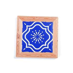 Eco-Friendly Reusable Square Wooden Coaster Traditional Chinese Style Printed <b>Table</b> <b>Protector</b> Paint Home Kitchen Promotional Use - Product Image 2