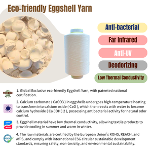 Fil de nylon écologique en coquille d'œuf brute - Recyclable et antibactérien pour la couture et le tricot - Product Image 3