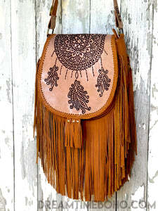 Nouveau Sac Bandoulière Unisexe 2026 en Cuir Véritable Style Western, Motif Bonbons Gravé à la Main, Grandes Franges, Léger et Tendance - Product Image 4