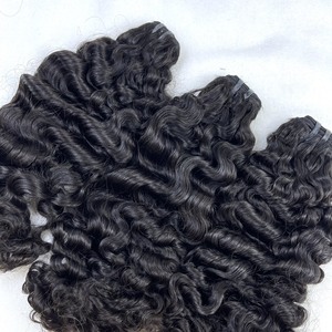 ผมต่อแบบชาวพม่าผมหยิกเป็นเส้นผมแบบฝอยขนาดใหญ่ทำจากเส้นผมคนเวียดนามแบบนุ่มหรูหรา - Product Image 1