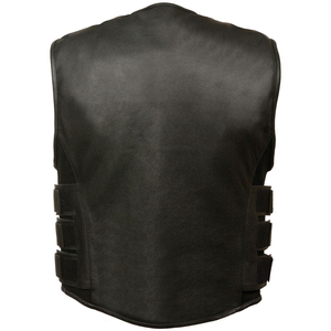 Chaleco de Cuero para Hombre, Estilo Vaquero, Ligero, Informal, para Verano, Diseño Corto - Product Image 4