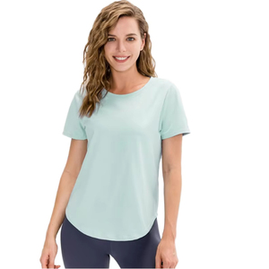 Women Casual V Neck Short Sleeve T <b>Shirt</b> Ladies Basic V Neck Short Sleeve Top Women’s Casual Loose Fit V Neck Tee - Product Image 4