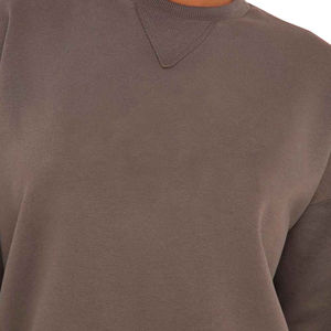 Conjunto Deportivo para Mujer, Estilo Moderno, Sudadera con Capucha, Hombros Caídos, Cintura Elástica Transpirable, Top Corto Sexy, Estilo Casual - Product Image 3