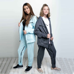 Sweat à capuche en polaire color block pour femme, style streetwear professionnel, nouvelle collection 2026 - Product Image 4