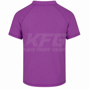 Haut de sport respirant et léger à manches courtes pour homme, idéal pour l'entraînement en salle de sport, coupe ajustée et flexible, personnalisable - Product Image 2