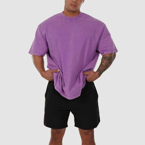 Camiseta Personalizada con Bolsillo Frontal Tipo Canguro, Manga Corta, 100% Algodón, para Hombre, Camisetas de Alta Calidad con Logotipo Personalizado - Product Image 1