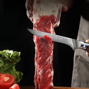 Professional Damascus Chef <b>Knife</b> <b>Set</b> 7-Piece Resin Handle Handmade Razor <b>Sharp</b> Ambidextrous Sustainable <b>Knives</b> OEM Wholesale - Product Image 2