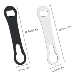 Heavy Duty Stainless Steel Bottle Opener and Pour Spout Remover Flat <b>Bar</b> Key Double <b>Ended</b> for Beer Bartenders Kitchen - Product Image 2