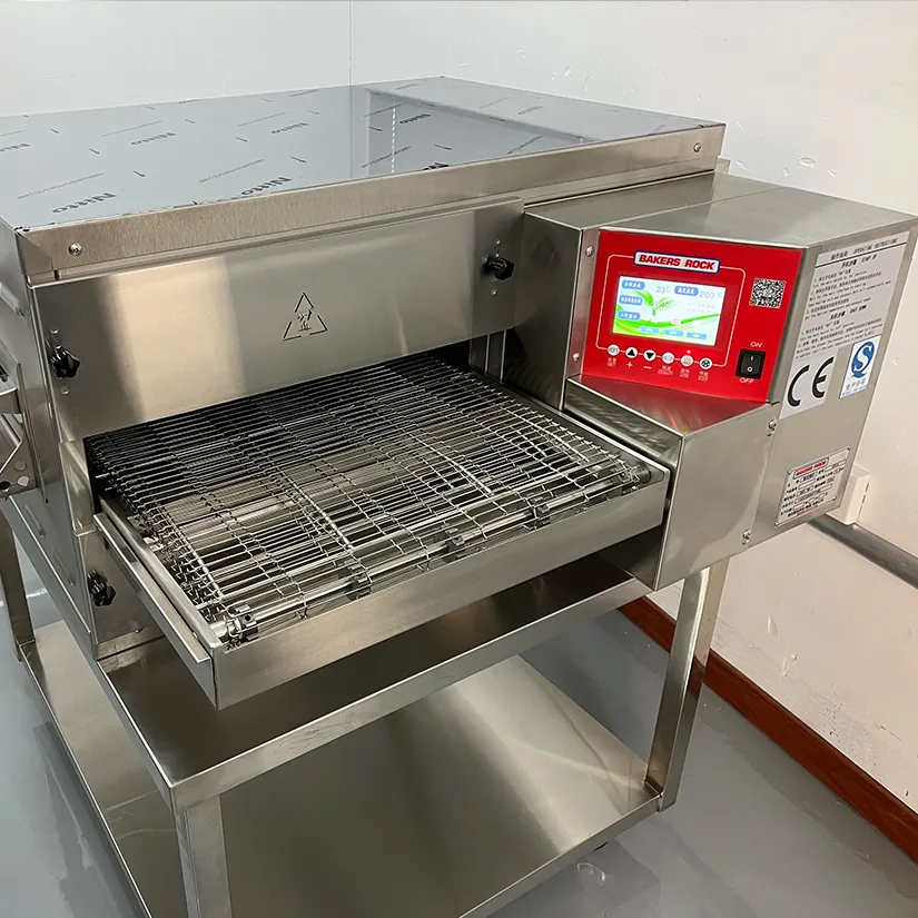 Transportador elétrico comercial forno pizza automático PIZZA MAKER máquina pizza forno para pizzaria