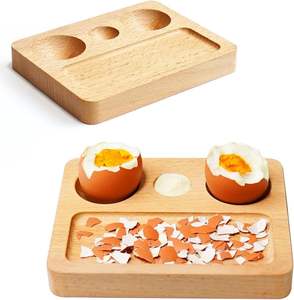 Porta Huevos de Madera Premium Diseñado para Almacenamiento Seguro de Huevos, Organización de Cocina y Exhibición Decorativa Estilo Granja - Product Image 3
