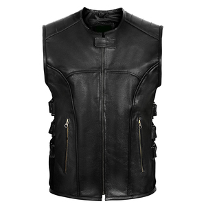 Plus Size Casual Fashionable Sleeveless <b>Leather</b> Vest Winter Breathable Quick Dry Motorbike Outerwear <b>Leather</b> Vest <b>Waistcoat</b> - Product Image 1