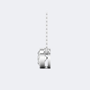 Collier solitaire ovale serti de diamants 1,00 carat (CTW) - Product Image 5