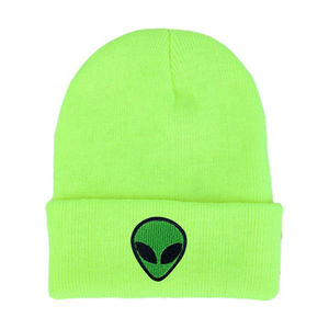 Jacquard 3D Embroidery Cuffed <b>Beanie</b> Knit Winter Hat Soft Acrylic Unisex Streetwear Breathable <b>Waterproof</b> Skull Cap for Cold - Product Image 4