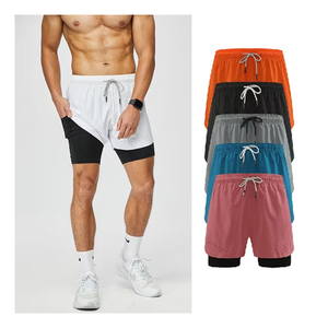 Shorts de bain halal pour hommes, séchage rapide, imperméables, taille haute, ceinture élastique smockée, coupe ample, boardshorts, fabrication OEM Bangladesh - Product Image 2